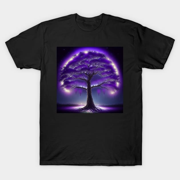Tree of Life - Wisteria T-Shirt by BeachBumPics